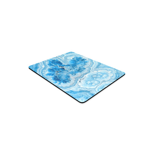 Blue Aqua Geode Nature Fine Art Rectangle Mousepad