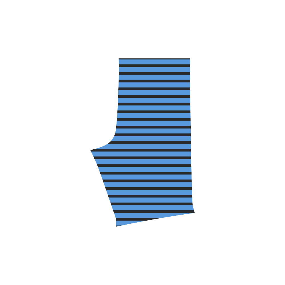 Narrow Black Flat Stripes Pattern Men's Swim Trunk (Model L21)