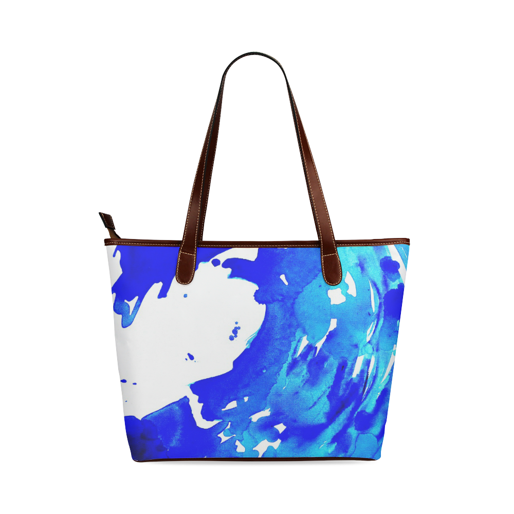 save the water watercolor Shoulder Tote Bag (Model 1646)