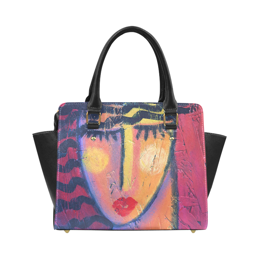 Red Abstract Art Shoulder Bag Handbag Purse Classic Shoulder Handbag ...