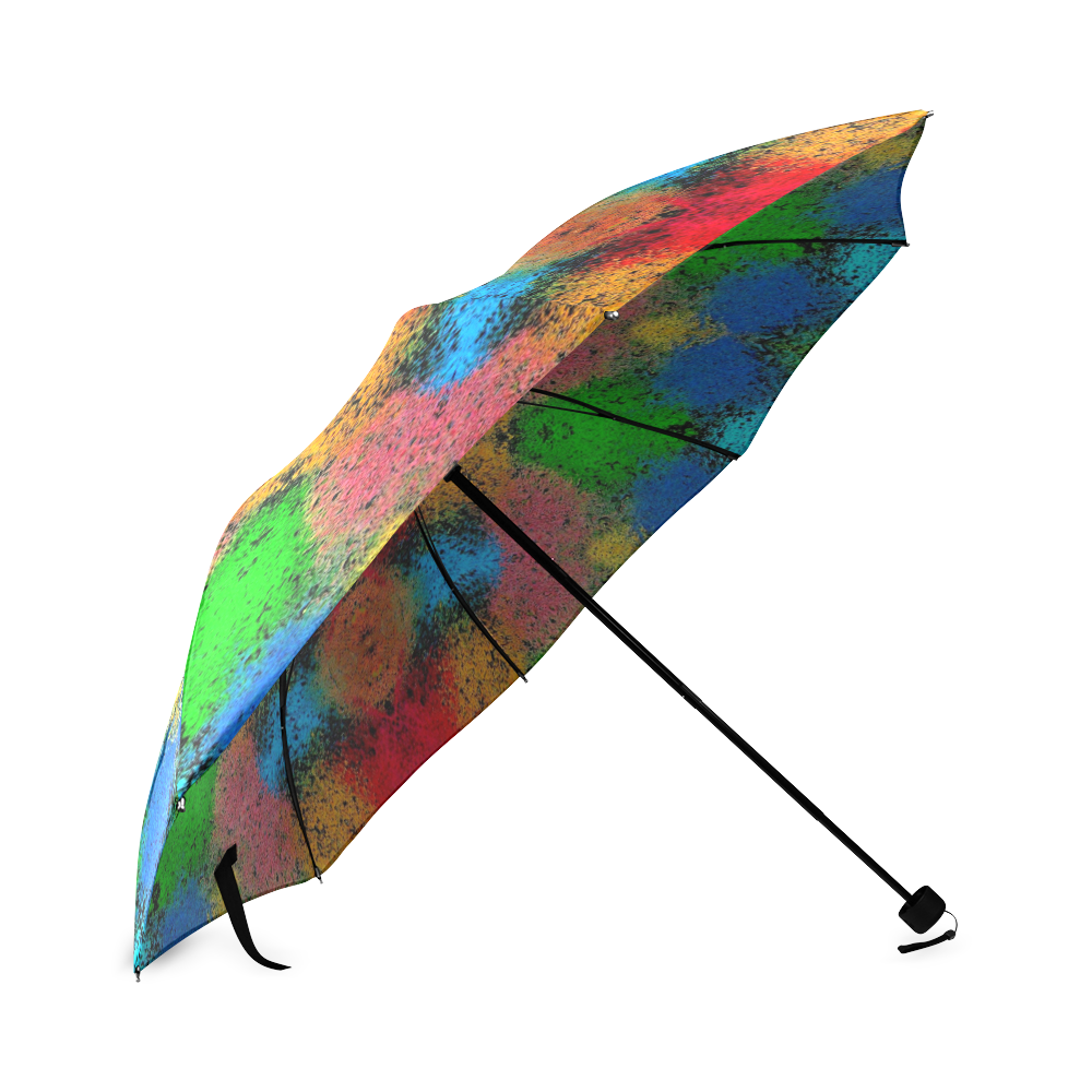 Colorful Goa Tapestry Painting Foldable Umbrella (Model U01)