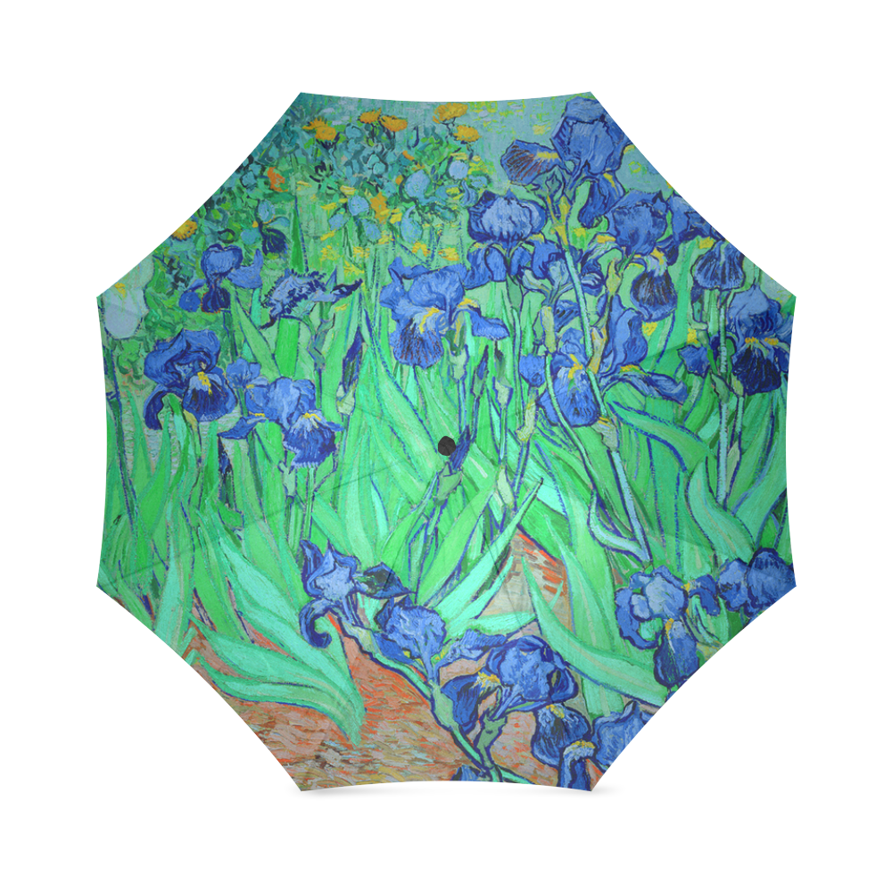 Van Gogh Blue Irises Foldable Umbrella (Model U01)
