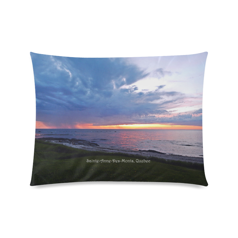 Sunset RainStorm Custom Zippered Pillow Case 20"x26"(Twin Sides)