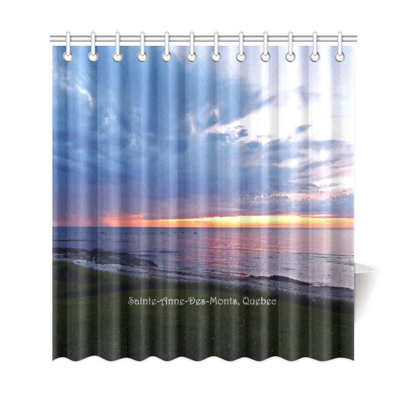 Sunset RainStorm Shower Curtain 69"x72"