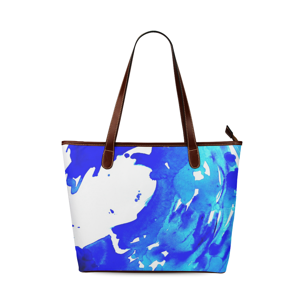save the water watercolor Shoulder Tote Bag (Model 1646)
