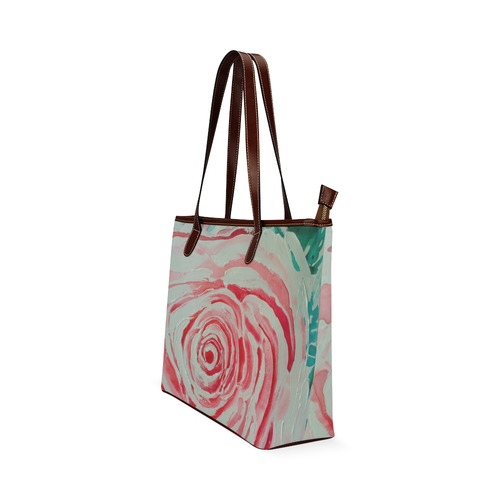 ROSES ARE PINK PINK Shoulder Tote Bag (Model 1646)