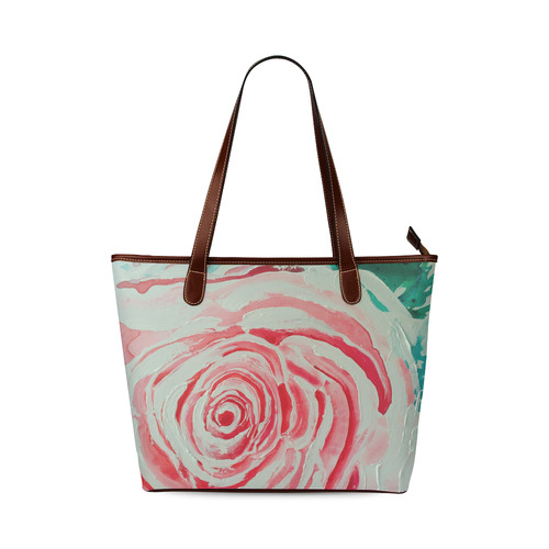 ROSES ARE PINK PINK Shoulder Tote Bag (Model 1646)