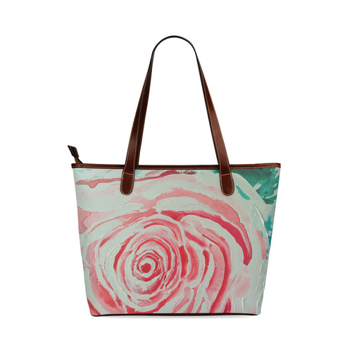 ROSES ARE PINK PINK Shoulder Tote Bag (Model 1646)