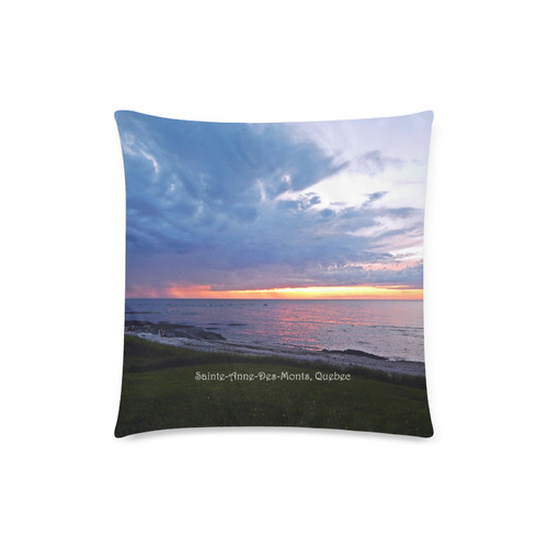 Sunset RainStorm Custom Zippered Pillow Case 18"x18"(Twin Sides)