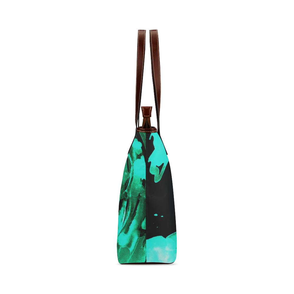 save the water watercolor revised aqua cool Shoulder Tote Bag (Model 1646)