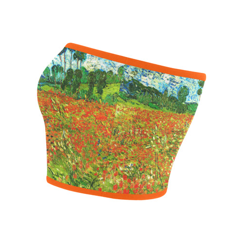 Vincent Van Gogh Field With Red Poppies Bandeau Top