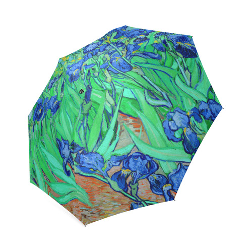 Van Gogh Blue Irises Foldable Umbrella (Model U01)