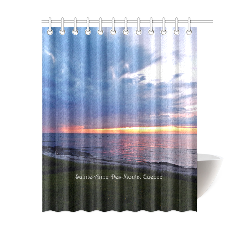 Sunset RainStorm Shower Curtain 60"x72"