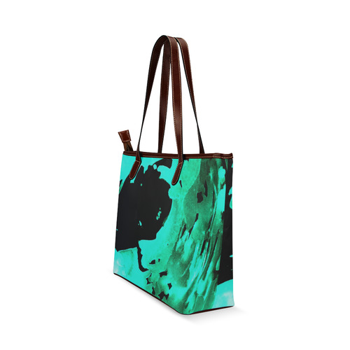 save the water watercolor revised aqua cool Shoulder Tote Bag (Model 1646)