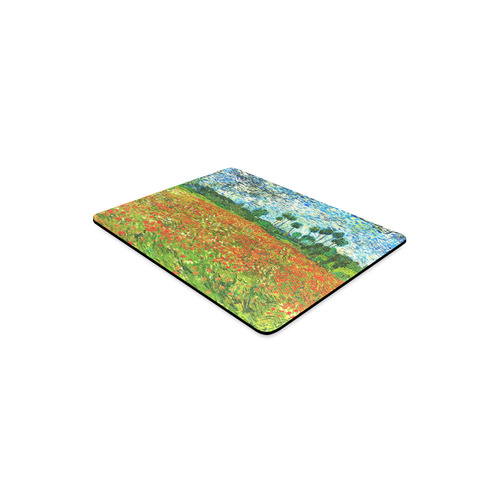 Vincent Van Gogh Field With Red Poppies Rectangle Mousepad