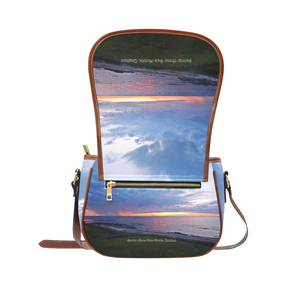 Sunset RainStorm Saddle Bag/Small (Model 1649) Full Customization
