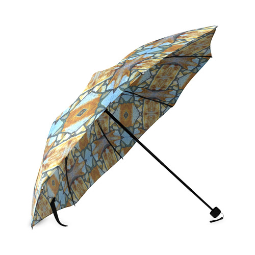 Columns Stone Pattern Foldable Umbrella (Model U01)