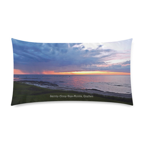 Sunset RainStorm Rectangle Pillow Case 20"x36"(Twin Sides)