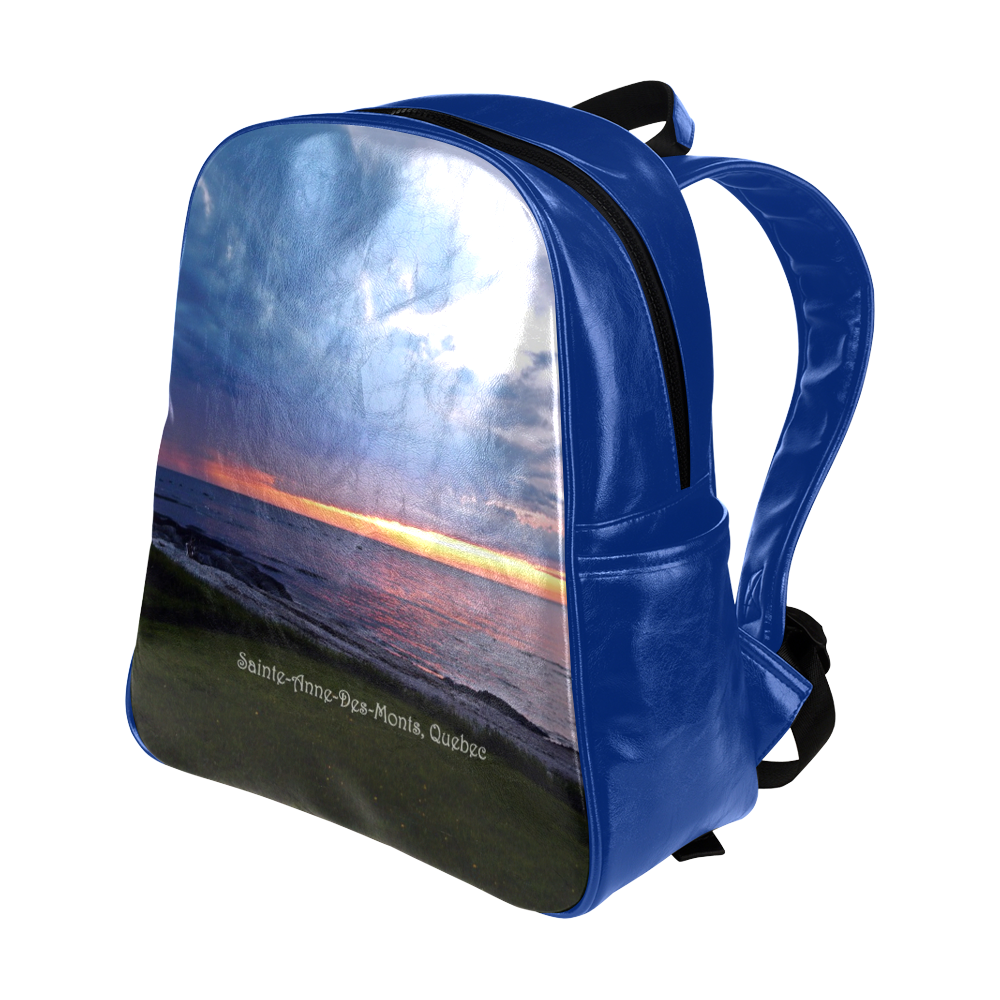 Sunset RainStorm Multi-Pockets Backpack (Model 1636)