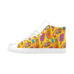 Ice Ice Summer by Popart Lover Aquila High Top Microfiber Leather Men's Shoes/Large Size (Model 032)