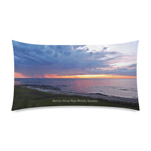 Sunset RainStorm Rectangle Pillow Case 20"x36"(Twin Sides)