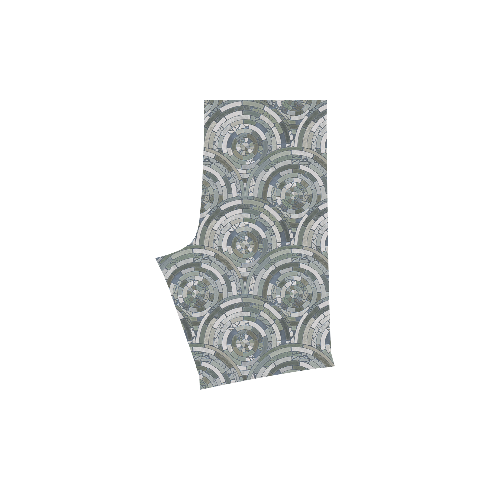 Stones Round Mosaic Pattern - grey Men's Swim Trunk (Model L21)