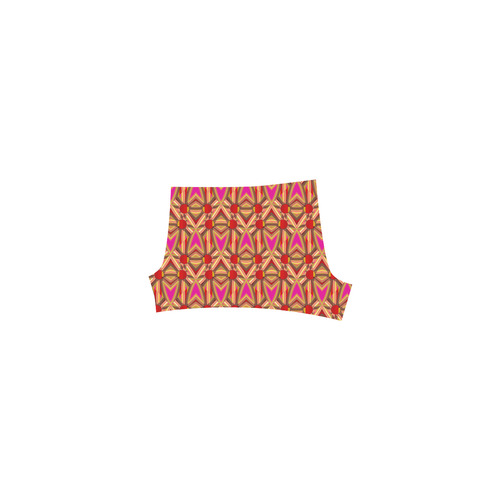 Pink Gold Pattern AsriTara Briseis Skinny Shorts (Model L04)