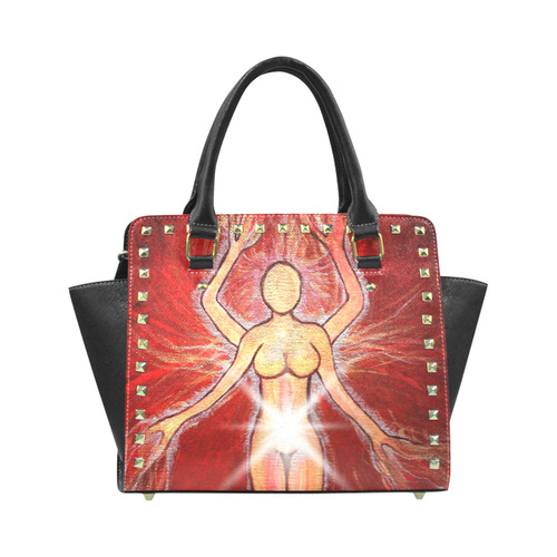 Goddess of Fire Rivet Shoulder Handbag (Model 1645)