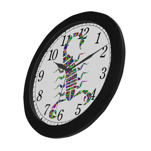 Abstract Triangle Scorpion Circular Plastic Wall clock