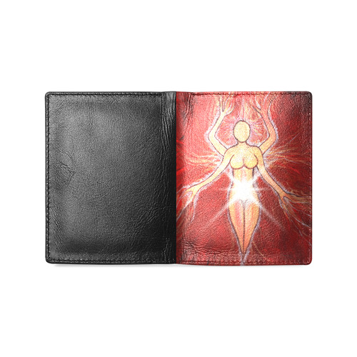 Goddess of Fire Men's Leather Wallet (Model 1612)
