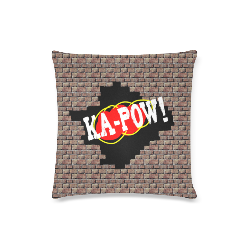 KA-POW! Custom Zippered Pillow Case 16"x16"(Twin Sides)