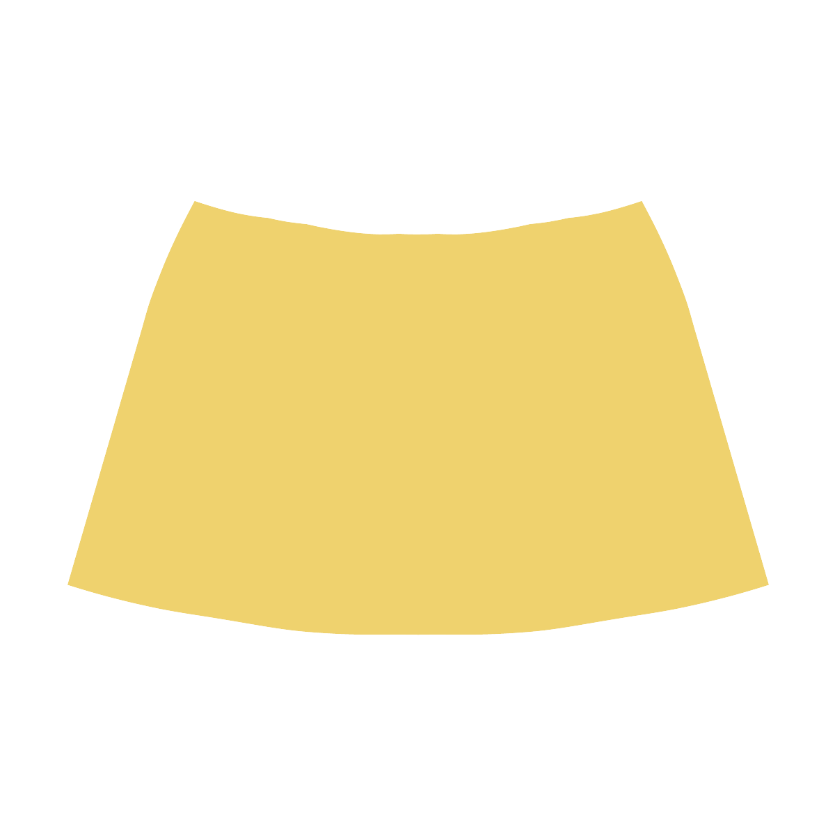 Primrose Yellow Mnemosyne Women's Crepe Skirt (Model D16)