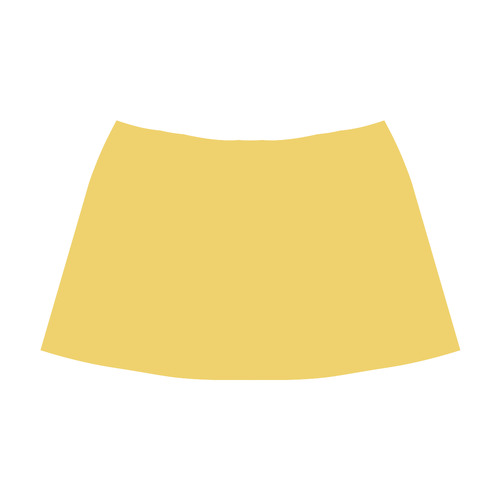 Primrose Yellow Mnemosyne Women's Crepe Skirt (Model D16)