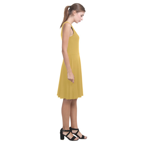 Spicy Mustard Atalanta Casual Sundress(Model D04)