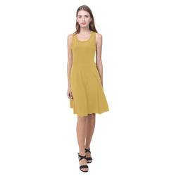 Spicy Mustard Atalanta Casual Sundress(Model D04)