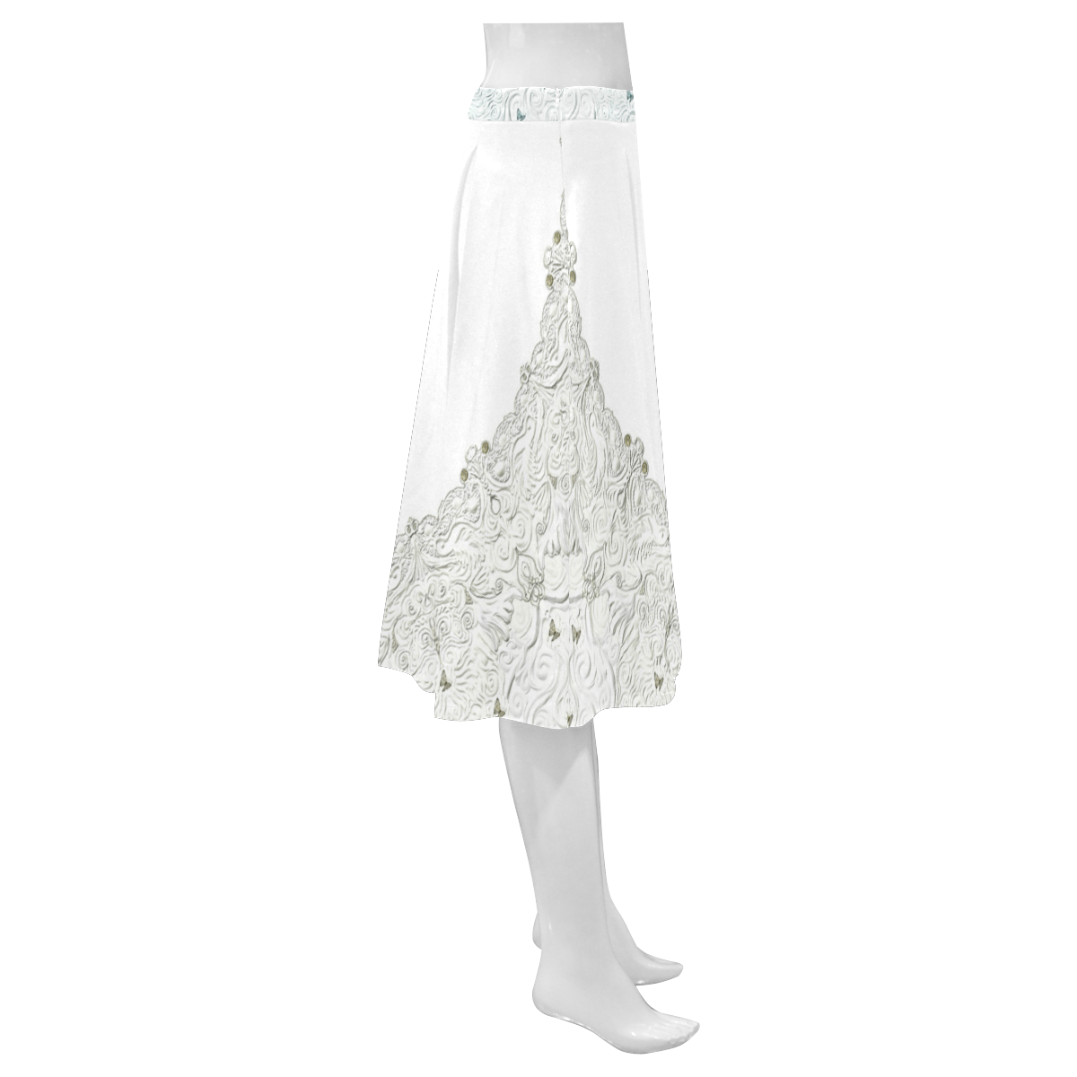 1228 Mnemosyne Women's Crepe Skirt (Model D16)