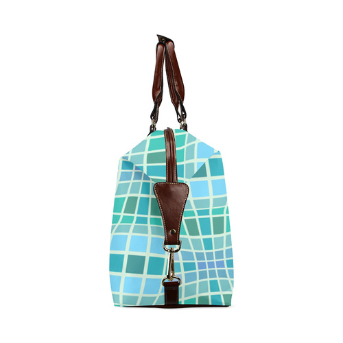 Blue green Classic Travel Bag (Model 1643) Remake