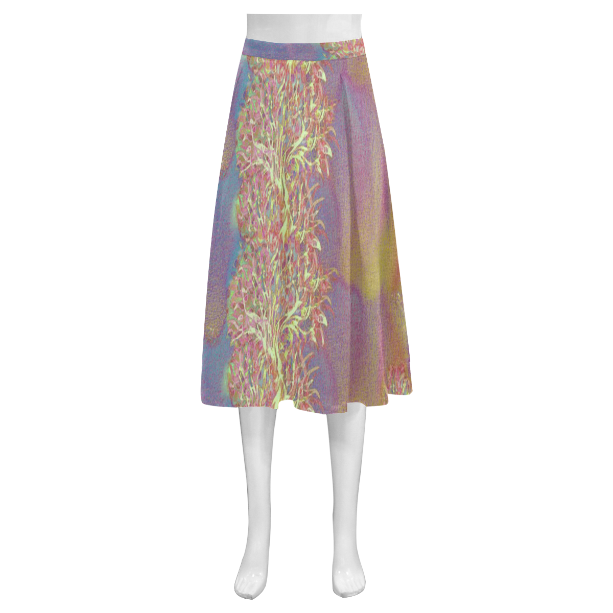 327 Mnemosyne Women's Crepe Skirt (Model D16)