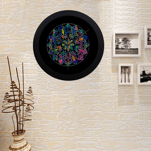 Mandala Circular Plastic Wall clock