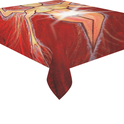 Goddess of Fire Cotton Linen Tablecloth 52"x 70"