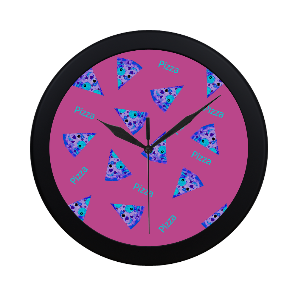 Pizza Q Circular Plastic Wall clock