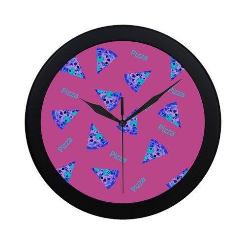 Pizza Q Circular Plastic Wall clock