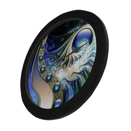 abstract fractal fantasy Circular Plastic Wall clock