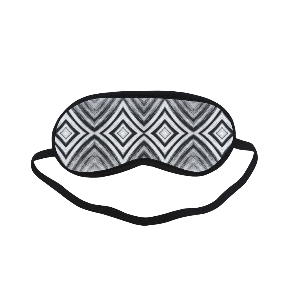black and white diamond pattern Sleeping Mask