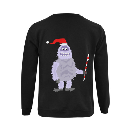Funny Abominable Snowman Christmas Art Gildan Crewneck Sweatshirt(NEW) (Model H01)