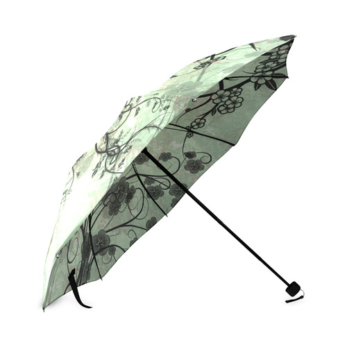 Butterflies and fantasy wood Foldable Umbrella (Model U01)