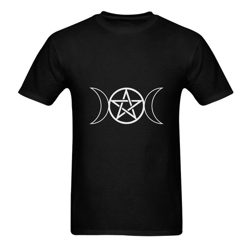 Triple Moon Pentagram Men's T-Shirt in USA Size (Two Sides Printing)