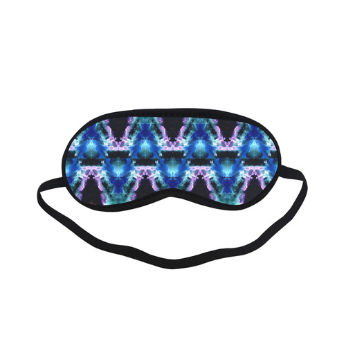 Blue, Light Blue, Metallic Diamond Pattern Sleeping Mask
