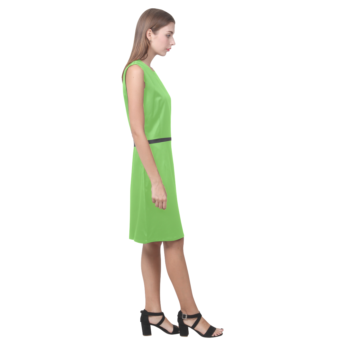 Green Flash Eos Women's Sleeveless Dress (Model D01)