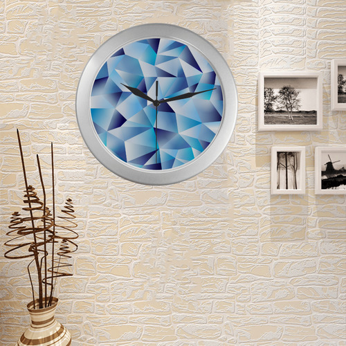 cold as ice Silver Color Wall Clock